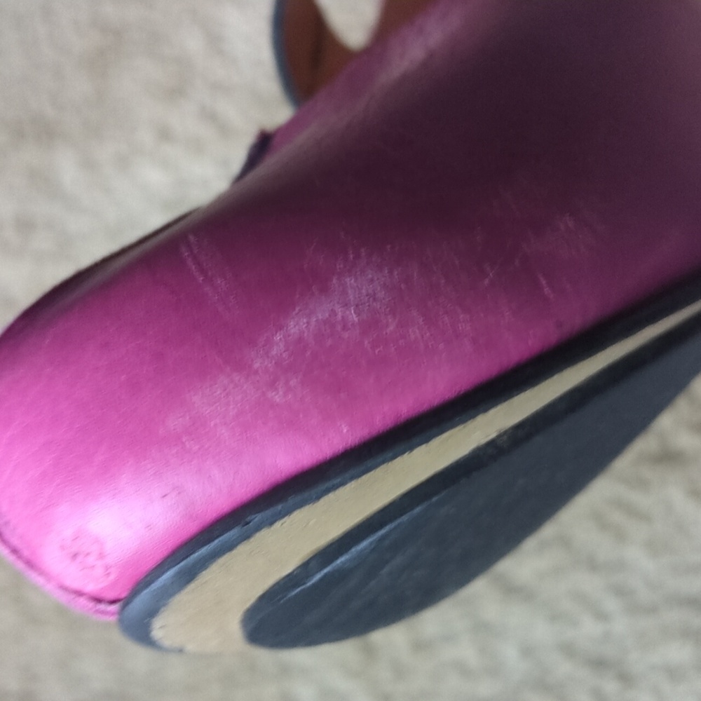 John Fleuvog Pink & Black Heels With Buckle Strap Size 7.5 - Picture 12 of 16